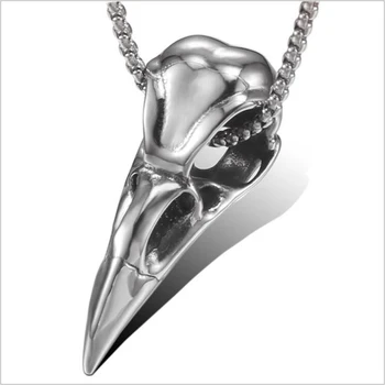 2020 nový viking vrana prívesok náhrdelník z nehrdzavejúcej ocele vrana lebky mužov a žien prívesok náhrdelník viking šperky