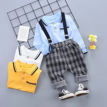Jar Deti Oblečenie Suit Baby Boy Dievčatá Bežné T-Shirt Stožiare, Nohavice 2ks/nastaví Batoľa Bavlnené Oblečenie Dieťa Tepláky