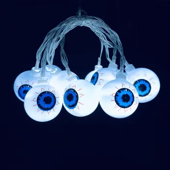 10 Led Ghost Buľvy String Svetlá Na Batériový Halloween A Noc Lampy, Svetlá Strana Domáce Dekorácie Rozprávkových Svetiel