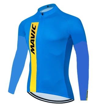 2020 pro team MAVIC maillot cyclisme retro dlhý rukáv leto jar rýchlo vyschnúť camiseta ciclismo mužov ciclismo ropa hombre