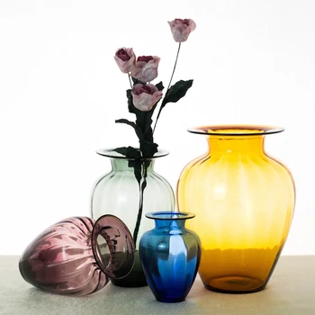 Obývacia Izba Domáce Dekorácie Sklenené Vázy Konferenčný Stolík Ornament Čerstvé a Jednoduché Dekorácie Kvetinové Vázy Farba Tvorivosti Vázy