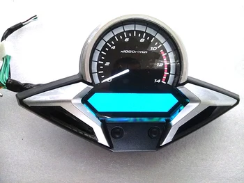 Motocykel LCD Digitálny Rýchlomer počítadlo kilometrov 7 Farieb Podsvietenia Motocykel počítadlo kilometrov za 1-6 zariadenia s Snímač Rýchlosti