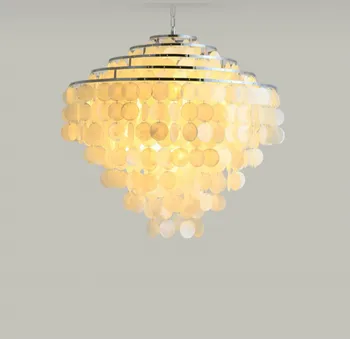Stredomorská luster shell luster obývacia izba, spálňa kreatívne osvetlenie Stredomoria luster Reštaurácia