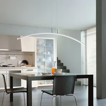 Luminiares Moderné Led Prívesok Svetlá Pre Domáce Obývacia izba Jedáleň Kuchyňa Black&White Stropná Montáž LED Visí Lampa
