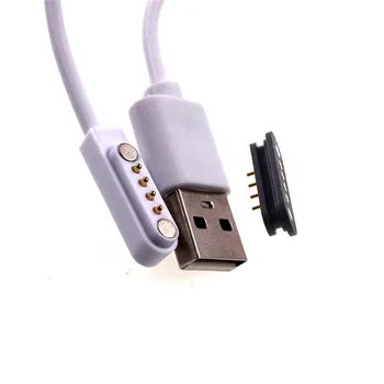 5 Stanovuje Magnetické usb nabíjací kábel Muž Žena Pogo Pin konektor 4 Pozície Moci Údaje Magnety kontakt Pad PCB Spájky