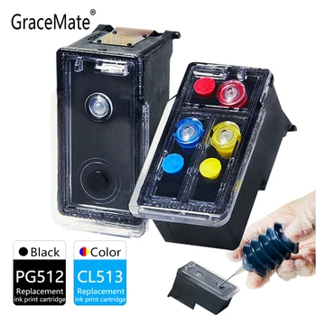 GraceMate PG 512 513 CL Náplň Atramentové Kazety Kompatibilné pre Canon IP2700 2702 MP 240 250 252 260 270 272 280 282 MX 320 Tlačiarne