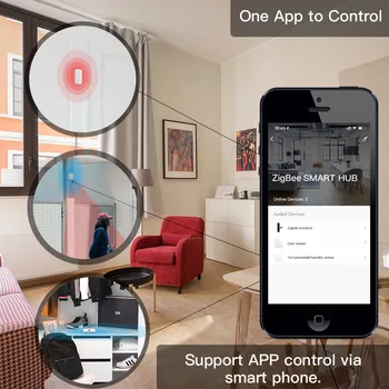Tuya Zigbee Alarm Kit Smart Home PIR Senzor Dverí Snímač Teploty&Vlhkosť Senzor Domácej Automatizácie Scény Bezpečnosti Smartlife