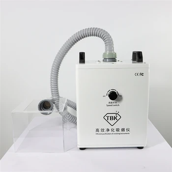 Nové TBK Efektívne čistenie fajčenie nástroj Spájkovanie Dymu Cleaner Úlet Extractor Air Filter Cleaner prachu čisté miestnosti