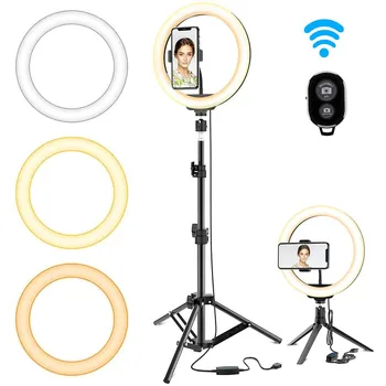 USB LED Selfie Krúžok Svetlo s Statív Selfie Svetlo, Krúžok na Čítanie Fotografie Ringlight so Stojanom pre Tik Klop make-up Youtube Video