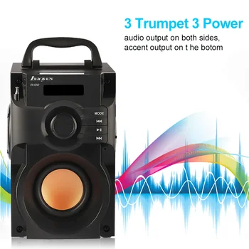 Stĺpec Bluetooth Reproduktorov Hudba Subwoofer Super Bass Bezdrôtové Reproduktory, Tanec Boombox Zvuk Box Podpora FM Rádio TF AUX, USB