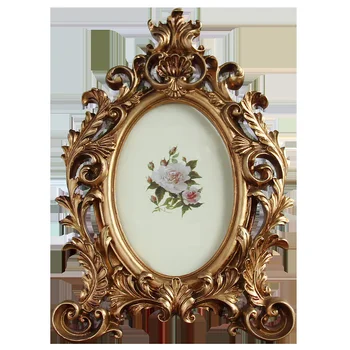 Vintage Photo Frame Home Decor Retro Elegantný Kvetinové Svadobné Pár Odporúčanie Obrázky, Rámy Darček Ornament Pre Priateľa 2019