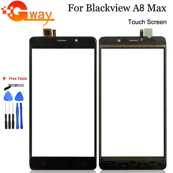 Pre Blackview A8 Max Mobile Predné Dotykové Obrazovky Sklo Digitalizátorom. Panel Objektív Snímač Flex Kábel Nástroje Zadarmo Lepidlo+Screen Protector