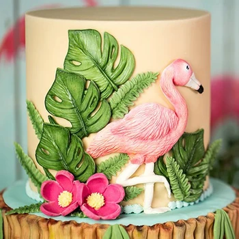 Minsunbak Tortu Nástroj Flamingo Silikónové Formy Narodeniny, Svadba Cake Decoration DIY Čokoláda Pečenie Nástroje
