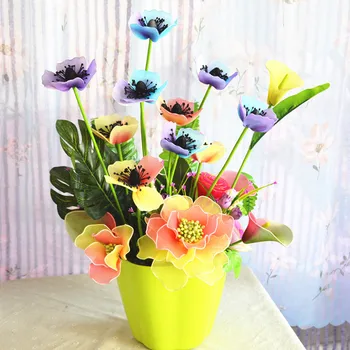 10pcs Multicolor farebný Prechod Ťahu Nylon Osadenie DIY Kvet, Takže Materiál Ručné Remeselné Príslušenstvo Svadobné Domov Nylon Kvet