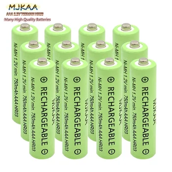AAA(Nie AA) Nabíjateľná Batéria Vysoký Výkon 1.2 V Ni-MH Batérie AAA 750mah