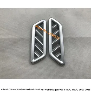 Pre Volkswagen VW T-ROC TROC 2017 2018 2019 2020 Auto Predné Klimatizácia Zásuvky Prieduch Styling Obloha Kryt Rámu Lampa Výbava