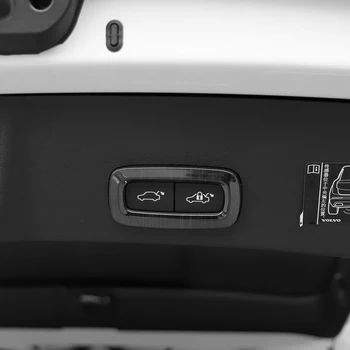 Pre Volvo XC60 2018 2019 2020 Nehrdzavejúcej Ocele Auto Styling Chvost Elektrické batožinového priestoru Prepnúť Tlačidlá Rám, Kryt Výbava Príslušenstvo