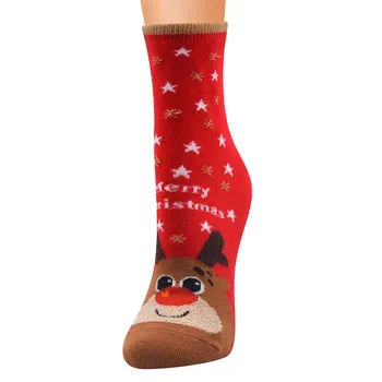 Bežné Roztomilé Vianoce Vintage Cashmere Módne Dlhá Ponožka Pohodlné Ponožky Animal Obal Vzorkou Žien Nastaviť Ponožky
