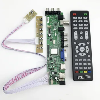DD3663LUA.A82 15-32inch digitálny DVB-T/C/T2 univerzálny TV lcd riadiacej dosky TV/VGA/AV/ USB pre lvds 1/2 kanály 6/8 bit LVDSpanel