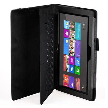 Stojan Kožené puzdro Pre Microsoft Surface 10.6 Windows 8 RT Tablet , Čierna