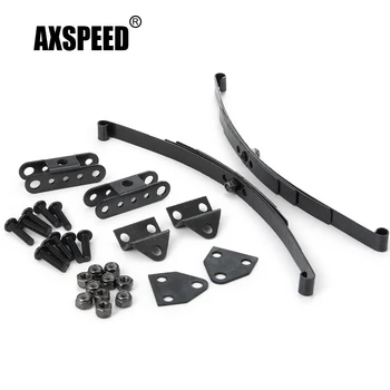 AXSPEED 1/2 Páry Metal Steel Listové Pružiny Pozastavenie Nastaviť pre D90 1/10 RC Rock Crawler Auto