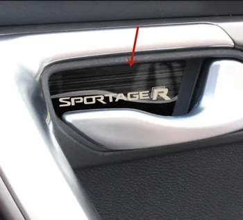 Pre Kia Sportage R 2018-2019 kvalitnej nehrdzavejúcej ocele Vnútorné dvere miska dekoratívne patch anti-scratch ochranu auto styling