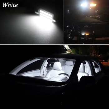 10pcs Biely bez Chýb Pre 2001-2007 Nissan XTrail X-Trail T30 Interiérové LED Mapu Dome batožinového priestoru osvetlenie+špz Svetlá Auta