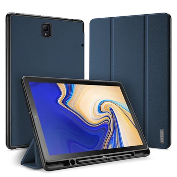 Pre Samsung Galaxy Tab S4 10.5 Smart Case Kryt 2018 SM-T830 T835 PU Kožené Ochranné Shell Auto Spánku Stojan