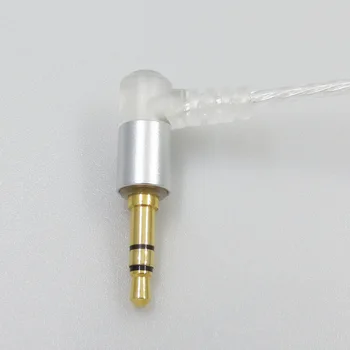 Strieborné Pozlátené Audio Kábel DIY Odnímateľný Slúchadlový Kábel pre Audio-Technica ATH-IM50 Im70 Im01 Im02 Im03 Ath-im04 Slúchadlá