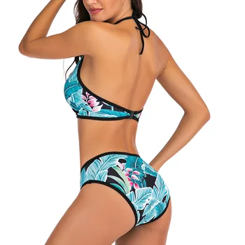 Riseado Nové Bikiny 2021 Tropické biquini Sexy Plavky s uväzovaním za Ženy plavky Push Up Plavky, Letné Plážové oblečenie