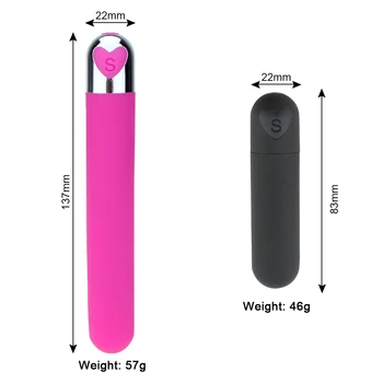 10 Rýchlosť Bullet Vibrátor, Dildo Vibrátory AV Stick G-bod Stimulátor Klitorisu Mini Sexuálne Hračky pre Ženy Análny Maturbator Sex Produkt