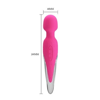 USB Nabíjateľné Teplej Vykurovacej 7 Režimov Prútik AV Masér Mačička Klitorisu Vibrátor Sex Produkty pre Ženy, Dospelých, Sexuálne Hračky, Erotické Hračky