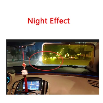 2 v 1 Auto Slnečná Clona Zrkadlo Deň a Noc Antireflexný Zrkadlo Auto Okuliare na Nočné Videnie pre Vodiča Okuliare Držiak na Príslušenstvo
