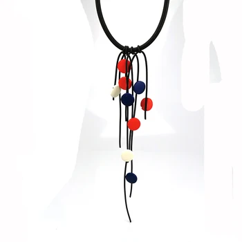 UKEBAY Nové Dizajnér Multicolor Dreva Šperky Strapec Prívesok Náhrdelníky Ženy Choker Náhrdelník Šaty, Doplnky, Bižutéria, Veľkoobchod