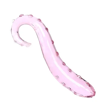 Hippocampus Tvar Ružová Sklenené Dildo Penisu Penis Análny Plug Dospelých, Sexuálne Hračky, Ženská Masturbácia Zadok Plug Nový Príchod