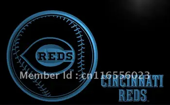 LA282 - Cincinnati Reds Baseball Panel LED, Neónové Svetlo, Prihláste domova remeslá