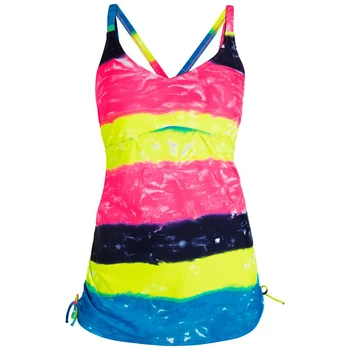 Tie Dye Rainbow Tankiny Plavky Ženy Plus Veľkosť Plavky, Letné Sukne Bikini Vintage Ženy plavky plážové oblečenie S~2XL