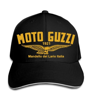 Nová Moto Guzzi Logo Motocykel Biker Klasické Retro Mužov Šiltovku Snapback Spp Ženy Klobúk Vyvrcholil