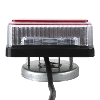 12V 16 LED Trailer Chvost Ťažné Svetlo Zadné Brzdy Indikátor Reflektor Číslo Doska Silný Magnet Ľahké Nosenie
