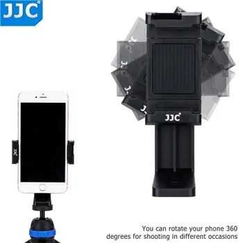 JJC Chytrý Telefón Stojan 56-105mm Nastaviteľné Klip Selfie Stick Mini Tripod Mount Držiak pre Telefóny iPhone/HUAWEI/MI/Samsung