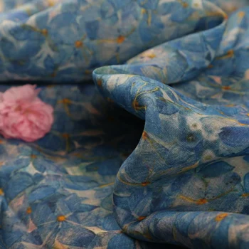 Vysoký stupeň luckyblue ramie potlačené bavlnené tkaniny Svadobné Šaty Tylu Sukne Materiál tkaniny pre patchwork kumas telas por metrách