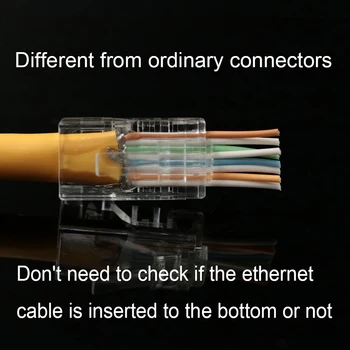 Xintylink 50U EZ rj45 konektor rj 45 cat6 kábel siete ethernet zapojte cat5e utp 8P8C cat 6 sieti netienené modulárny cat5 vysokej kvality