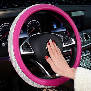Auto Volant Zahŕňa Crystal Drahokamu Auto Volant Zahŕňa Chrániče Pre Ženy, Dievčatá Auto Príslušenstvo