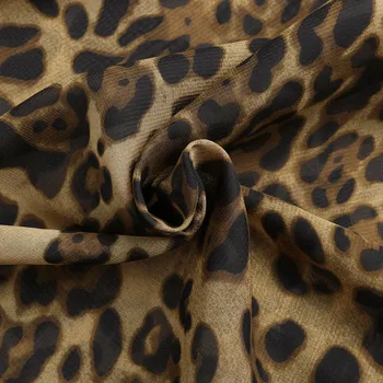 Móda Ženy Okolo Choker Leopard, Blúzky, Košele, Topy Dámske Ležérne Dlhý Rukáv Print Plus Veľkosť Blúzky, Košele Módne Oblečenie
