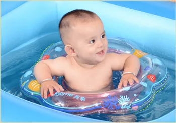 Bezpečnosť Zahustiť Baby Plávanie Krúžok Deti Nafukovacie Sedadlo Float Bazén Príslušenstvo Dieťa Dvojité Airbag Plávať Kruhu Boja