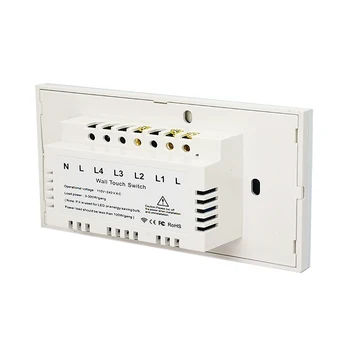 Dotykový spínač svetiel RF433 bezdrôtové diaľkové ovládanie sklenený panel NÁM štandardné AC110V 240V 1/2/3gang č neutrálne inštalačné spínače