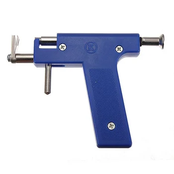 Pro Ocele Ucha, Nosa Pupka Piercing Zbraň Tool Kit 98pcs Nástroj Klincami Nastaviť Blue drop shipping