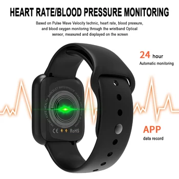 ONEMIX Smart hodinky vodotesné IP68 smart hodinky Dynamické srdcovej frekvencie, krvného tlaku monitor pre iPhone Android Šport, Zdravie hodinky