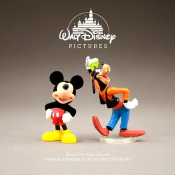 Disney Mickey Mouse Goofy 5-6typ mini Akcia Obrázok Anime Dekorácie Zber Figúrka Toy model pre deti darček
