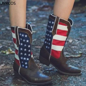 Vlastné šitie Európskych a Amerických jeseň zimné dámske topánky retro krátka zavádzania Martin topánky námestie päty módne rytier boot